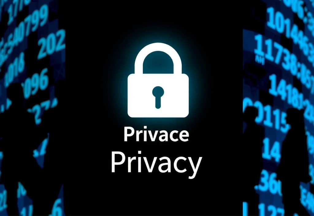 Abstract representation of data privacy and security